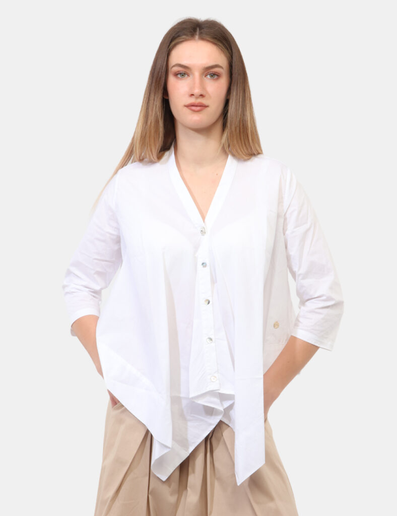 Abbigliamento donna scontato - Camicia Yes Zee Bianca