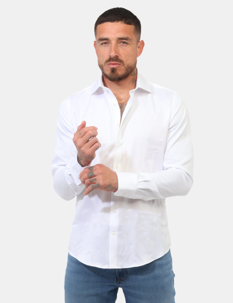 Camicia Zero Iron Plus Bianca - Camicia ZERO IRON PLUS Bianca da uomo Essenziale, impeccabile e altamente funzionale, la Cam