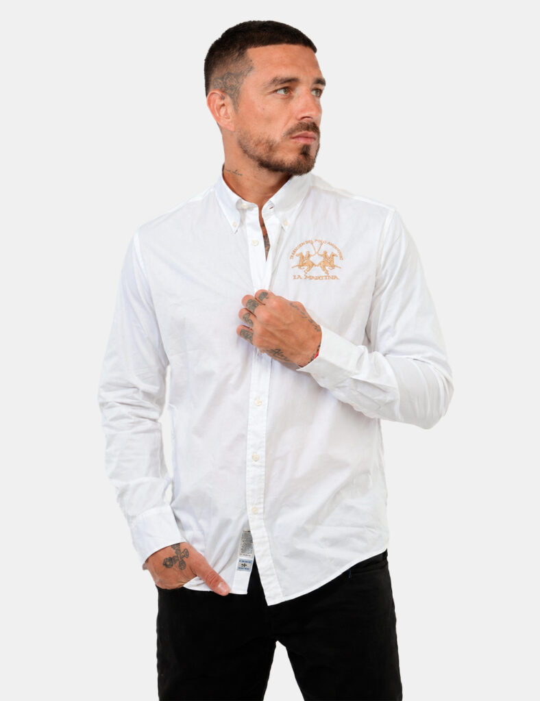 Camicia La Martina Bianca - Camicia LA MARTINA Bianca da uomo Elegante, versatile e sempre attuale, la Camicia LA MARTINA Bi