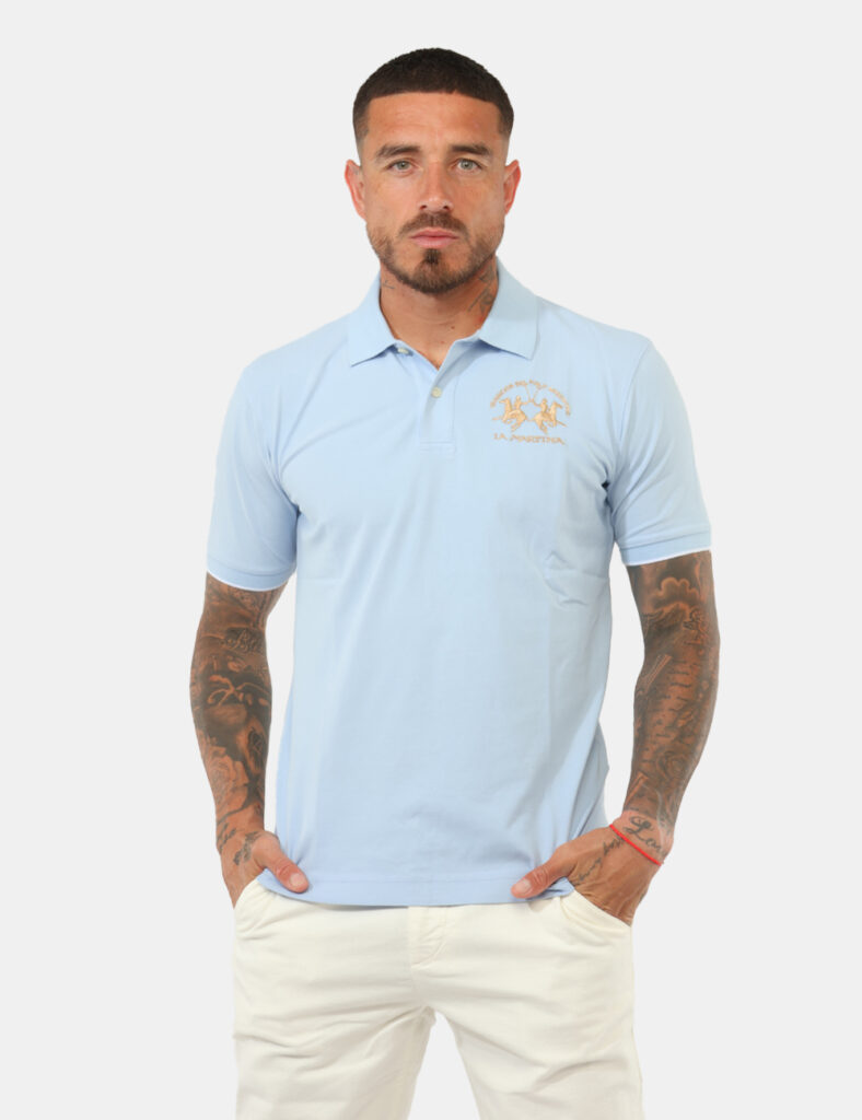 Outlet polo uomo scontata - Polo La Martina Azzurra