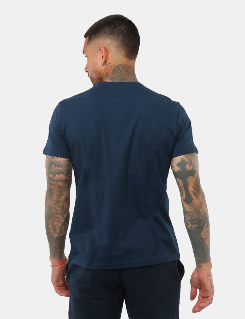 t-shirt in cotone uomo scontata - T-shirt La Martina Blu