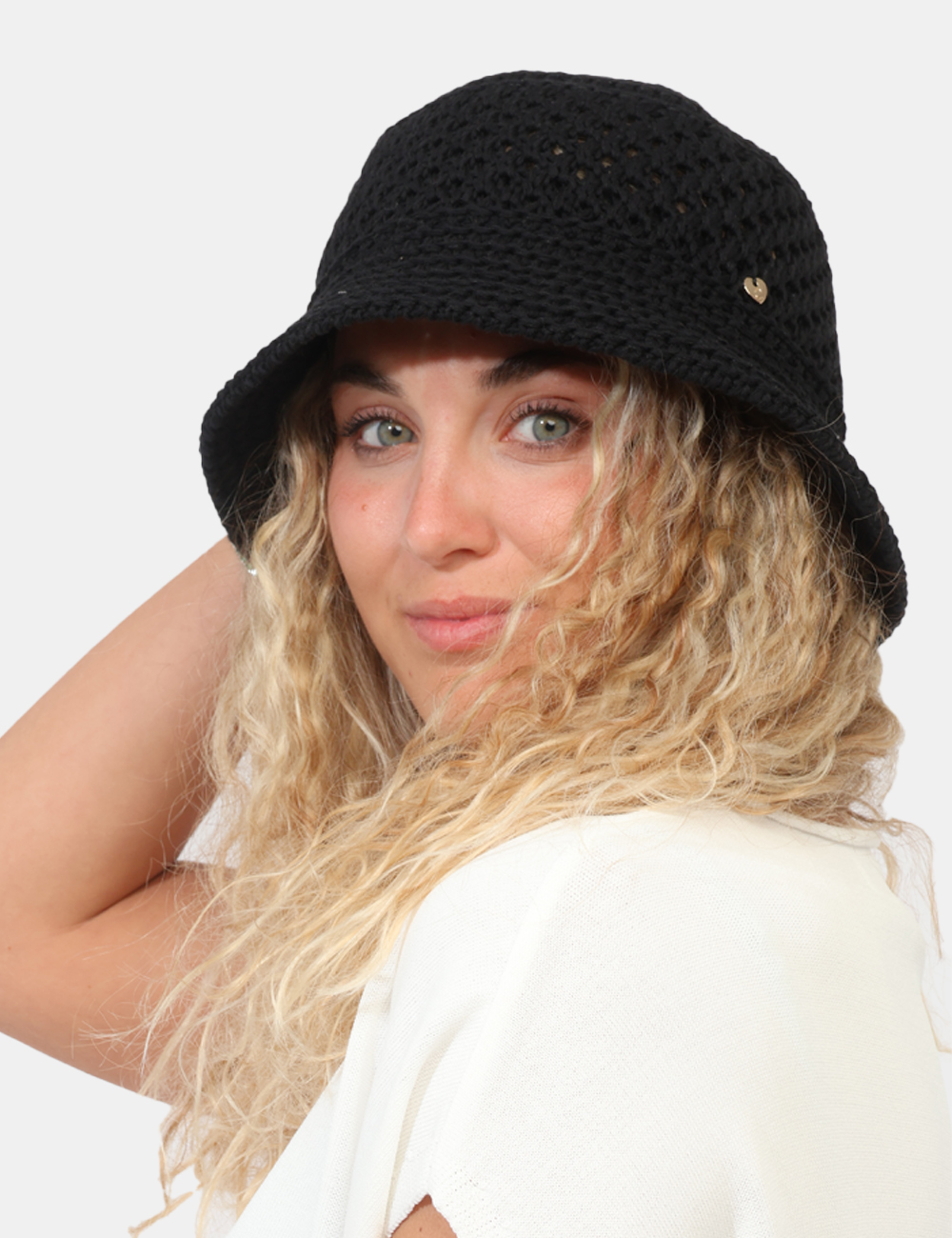CEP0921SP-OB_BLACK_PE26_1 Cappello Concept83 Nero - Cappello CONCEPT83 Nero da donna Minimal, elegante e sempre attuale, il Cappello CONCEPT83 Nero è