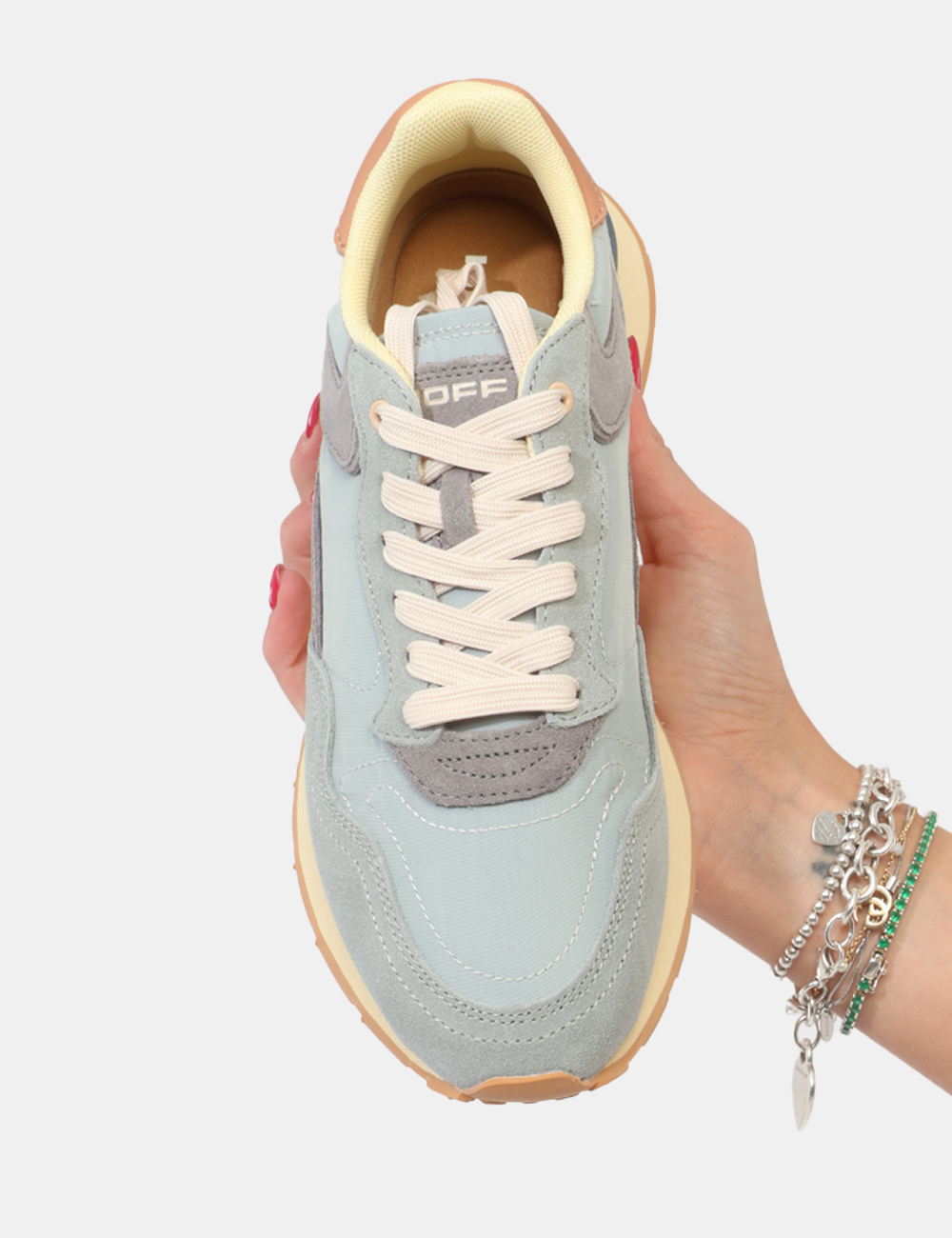 CITY-RETRO-OB_LIGHT-BLUE_PE26_3 Sneakers Hoff Grigio - Sneakers HOFF Grigia da donna Le Sneakers HOFF Grigia sono la scelta ideale per chi ama uno stile ess