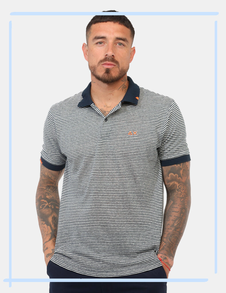 Campionari moda donna e uomo - Polo Sun68 Blu tg.L
