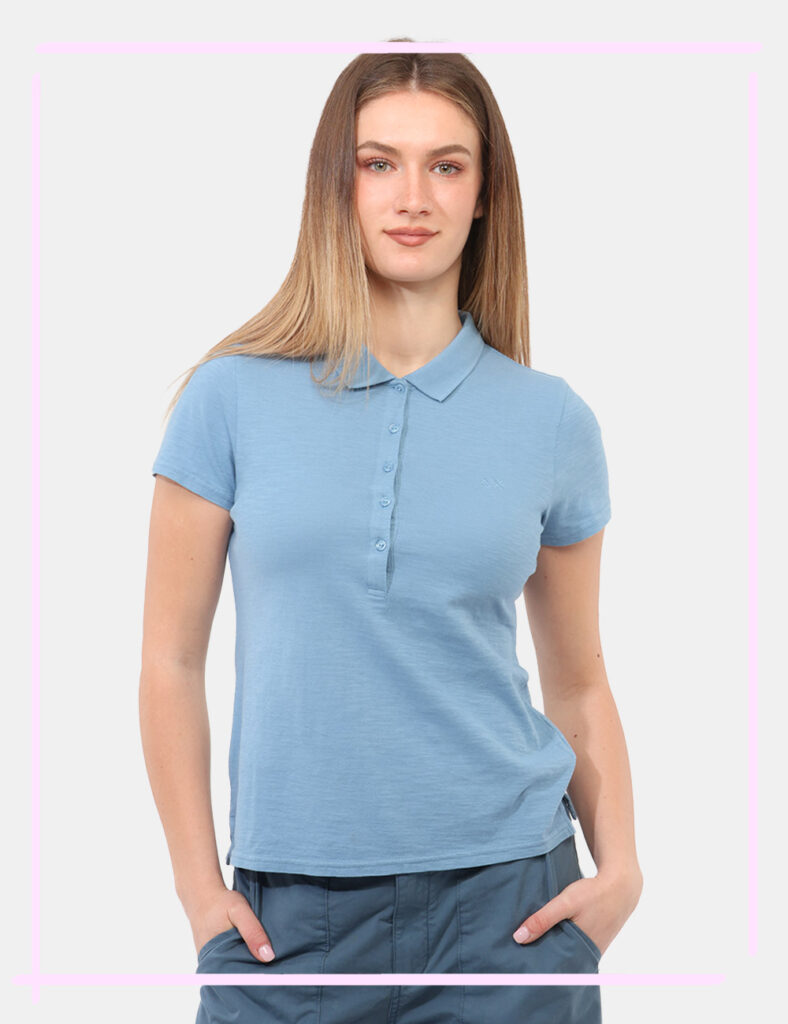 Abbigliamento donna scontato - Polo Sun68 Azzurra tg.M