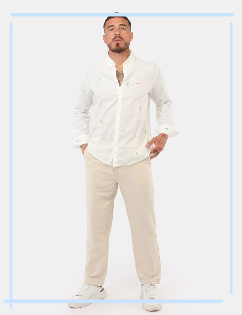 Pantalone Sun68 Beige tg.L - Pantalone SUN68 Beige da uomo Leggero, raffinato e pensato per accompagnarti con naturalezza ne