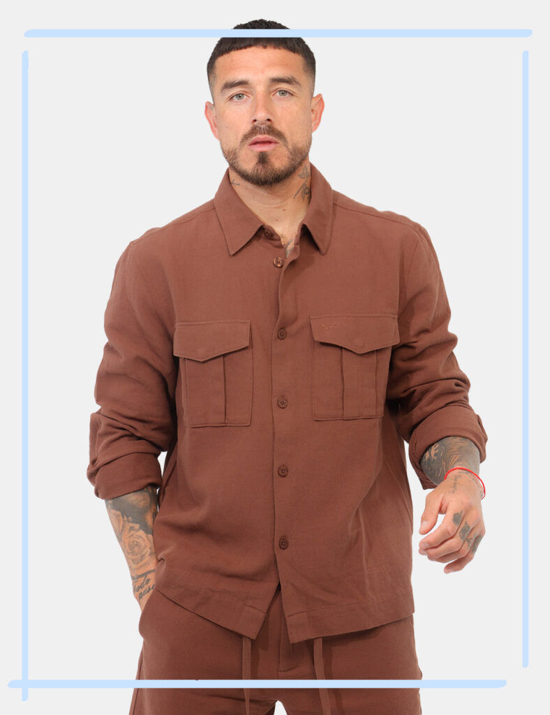 Camicia Sun68 Marrone tg.L - Camicia SUN68 Marrone da uomo Essenziale ma ricercata, la Camicia SUN68 Marrone è il capo ideal