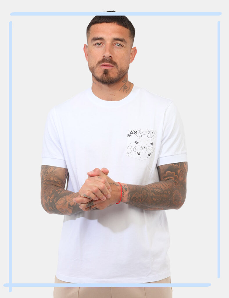 T-shirt Sun68 Bianca tg.L