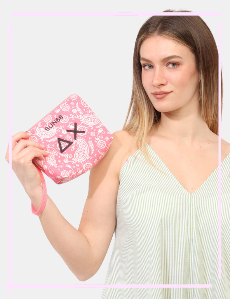 Pochette Sun68 Rosa - Pochette SUN68 Rosa da donna La Pochette SUN68 Rosa è l’accessorio perfetto per aggiungere un tocco pr