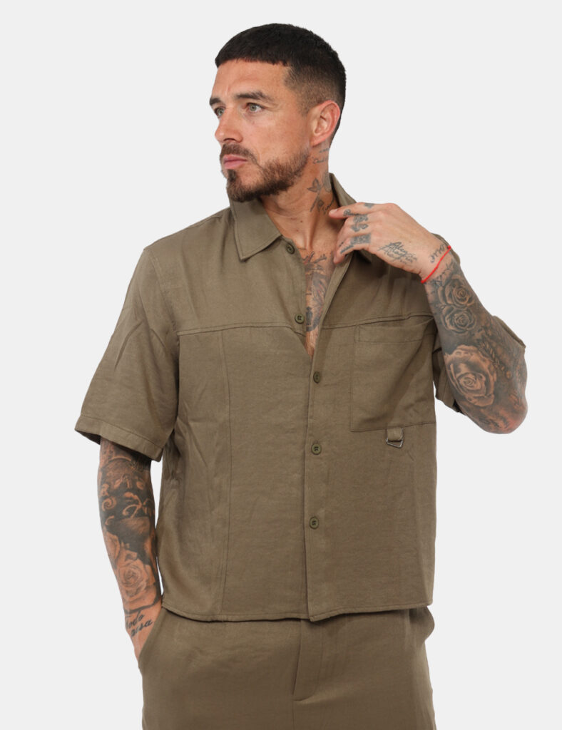 Abbigliamento da uomo Goha - Camicia Goha Verde militare