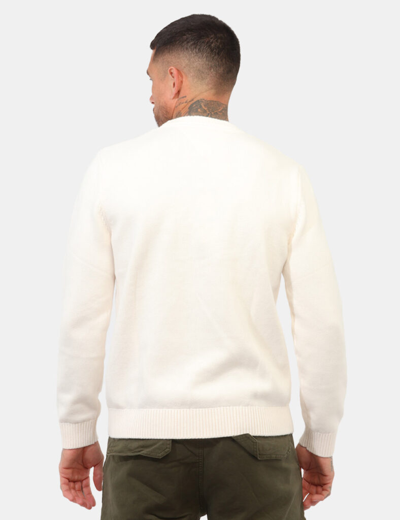Outlet maglione uomo scontato - Maglione Tommy Hilfiger Bianco