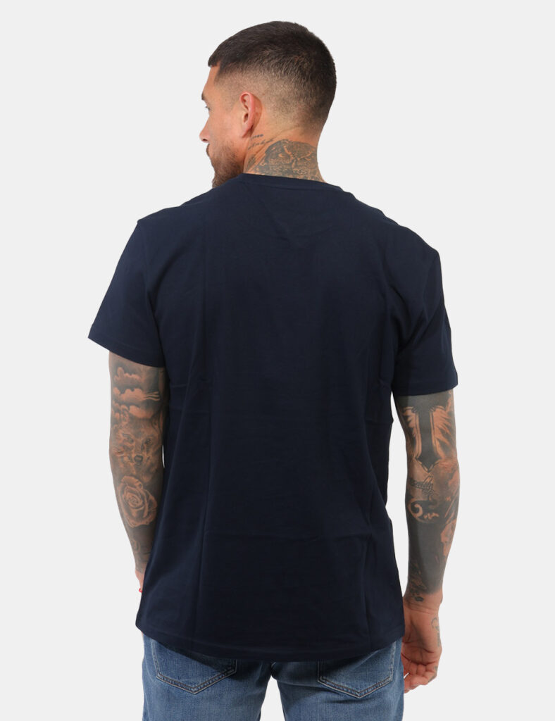 t-shirt in cotone uomo scontata - T-shirt Tommy Hilfiger Blu