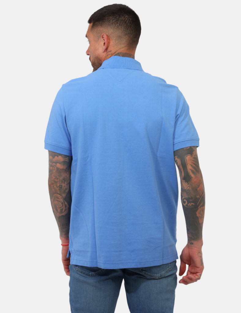 Outlet polo uomo scontata - Polo Tommy Hilfiger Azzurra