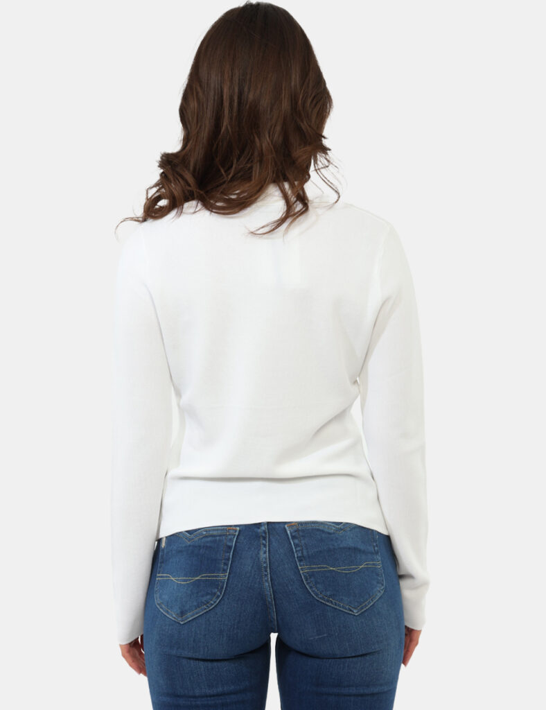 Abbigliamento donna scontato - Maglia Materica Bianca