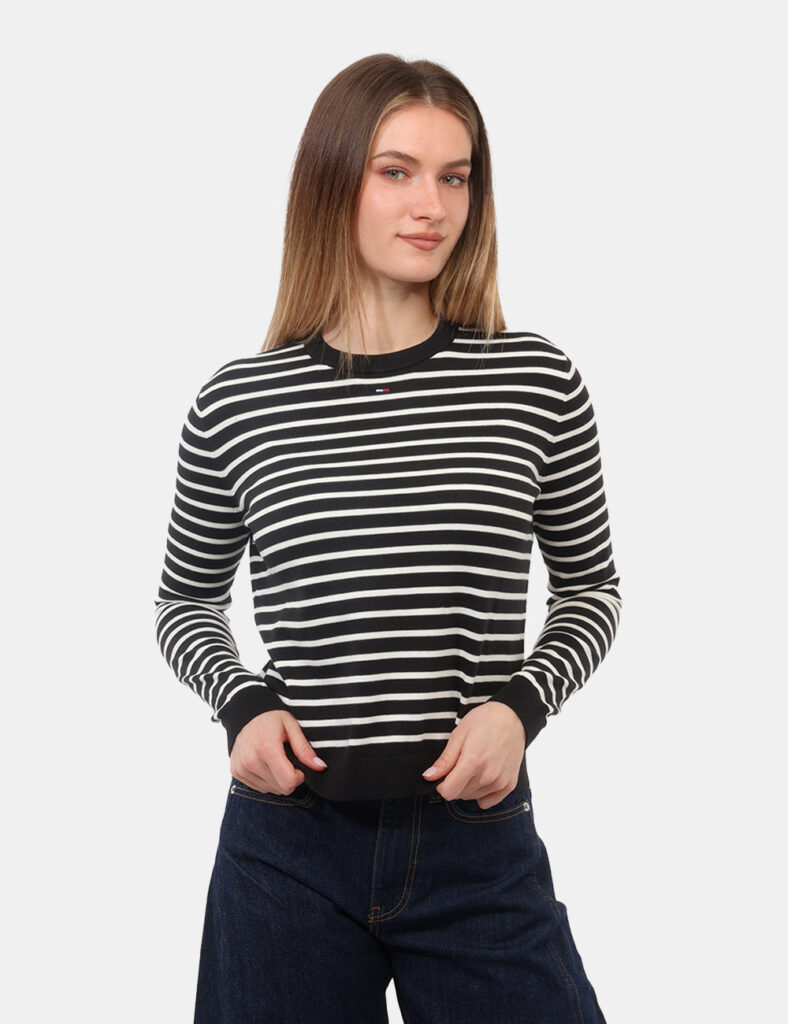 Maglia a manica lunga da donna - Maglia Tommy Hilfiger Nero