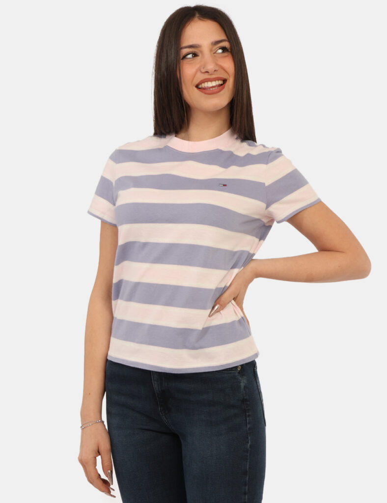 Abbigliamento donna scontato - T-shirt Tommy Hilfiger Rosa