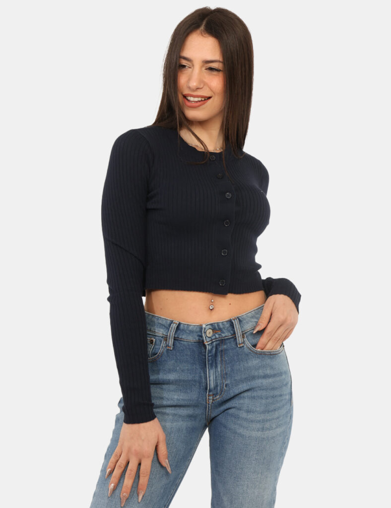 Abbigliamento donna scontato - Maglione Tommy Hilfiger Blu