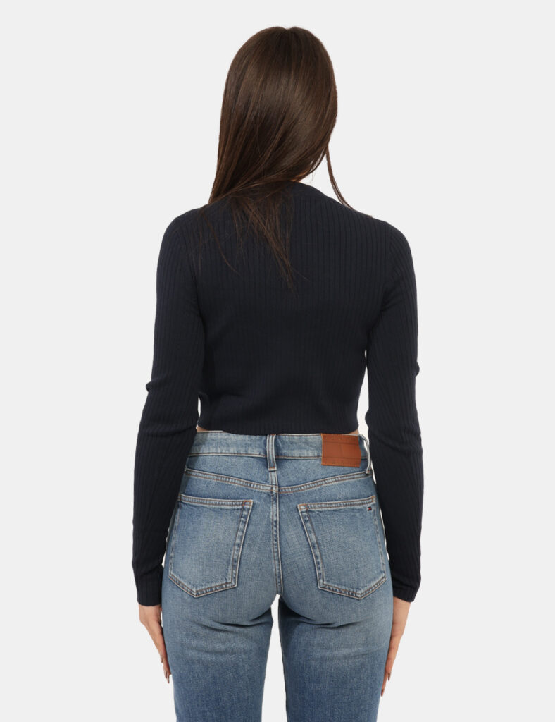 Abbigliamento donna scontato - Maglione Tommy Hilfiger Blu