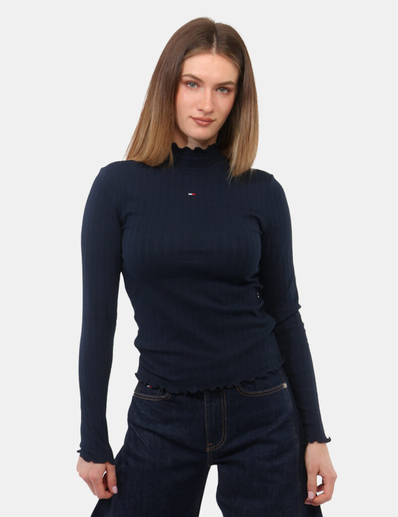 Maglia a manica lunga da donna - Maglia Tommy Hilfiger Blu