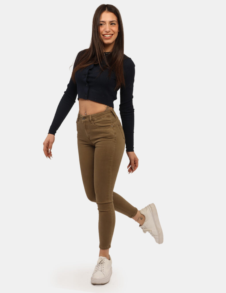 Abbigliamento donna scontato - Pantaloni Concept83 Verde