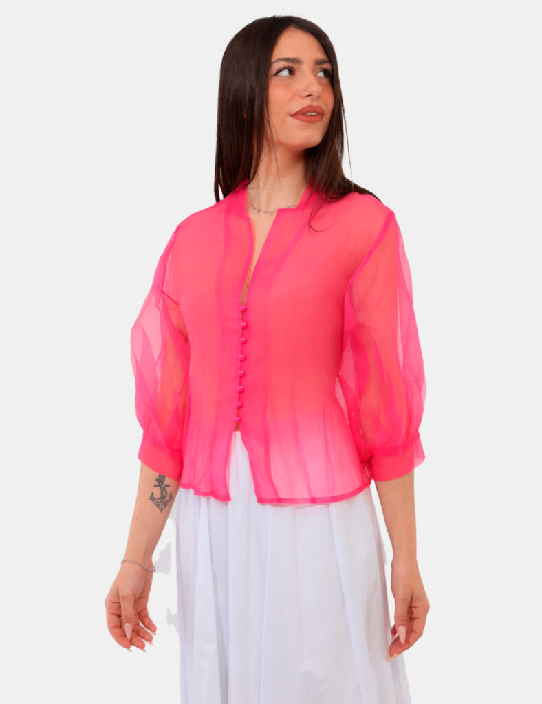 Abbigliamento donna scontato - Camicia Rue De Clerie Fucsia