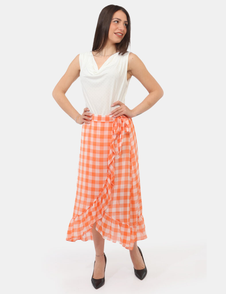 Gonna donna scontata - Gonna Rue De Clerie Arancione