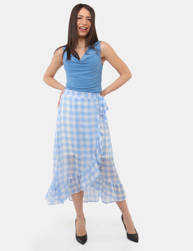 Gonna donna scontata - Gonna Rue De Clerie Azzurra