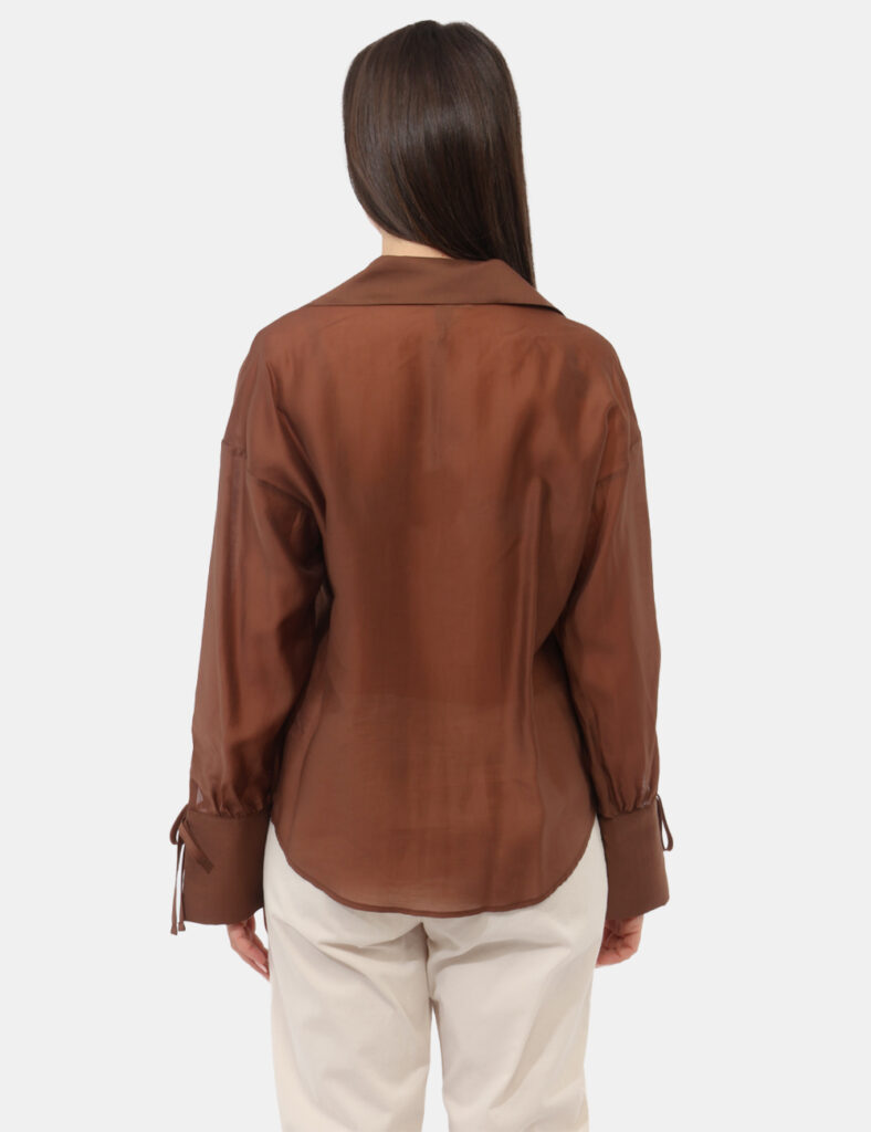 Abbigliamento donna scontato - Camicia Rue De Clerie Marrone