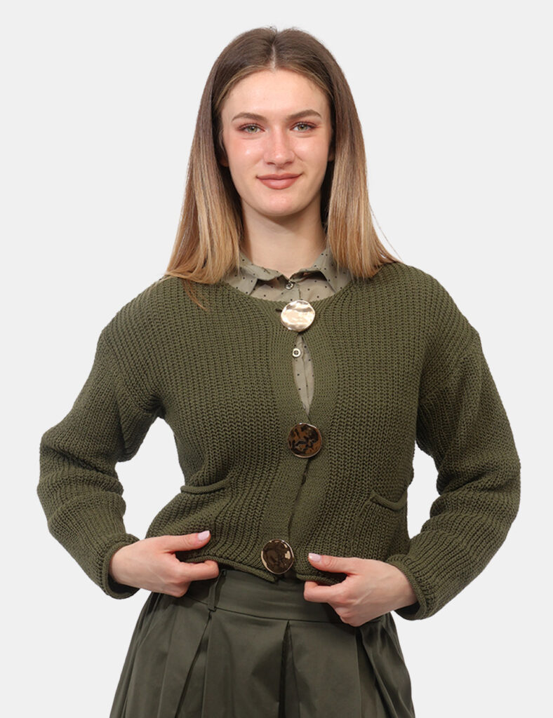 Abbigliamento donna scontato - Cardigan Rue De Clerie Verde