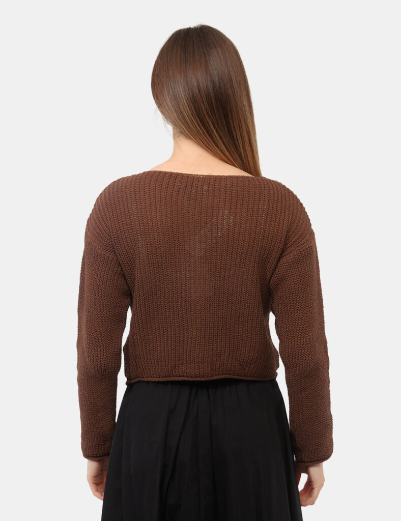 Abbigliamento donna scontato - Cardigan Rue De Clerie Marrone