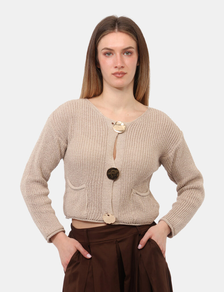 Abbigliamento donna scontato - Cardigan Rue De Clerie Beige