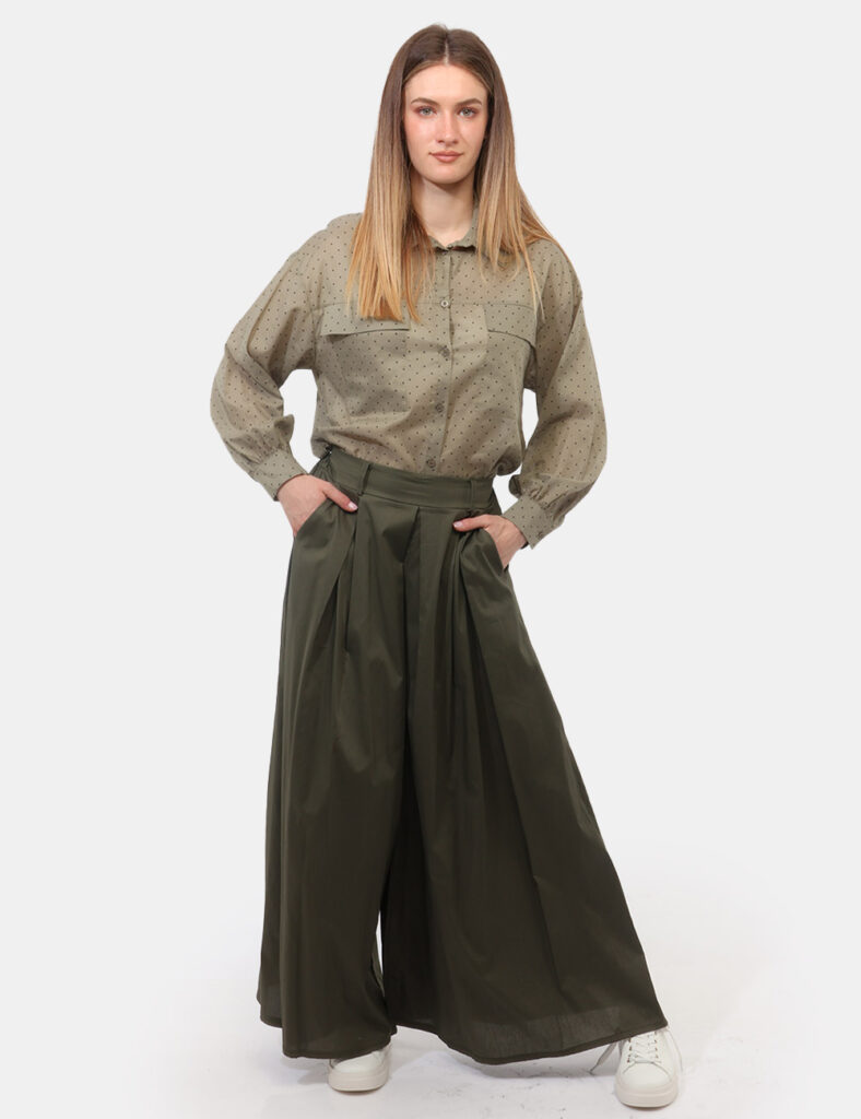 Abbigliamento donna scontato - Pantalone Rue De Clerie Verde