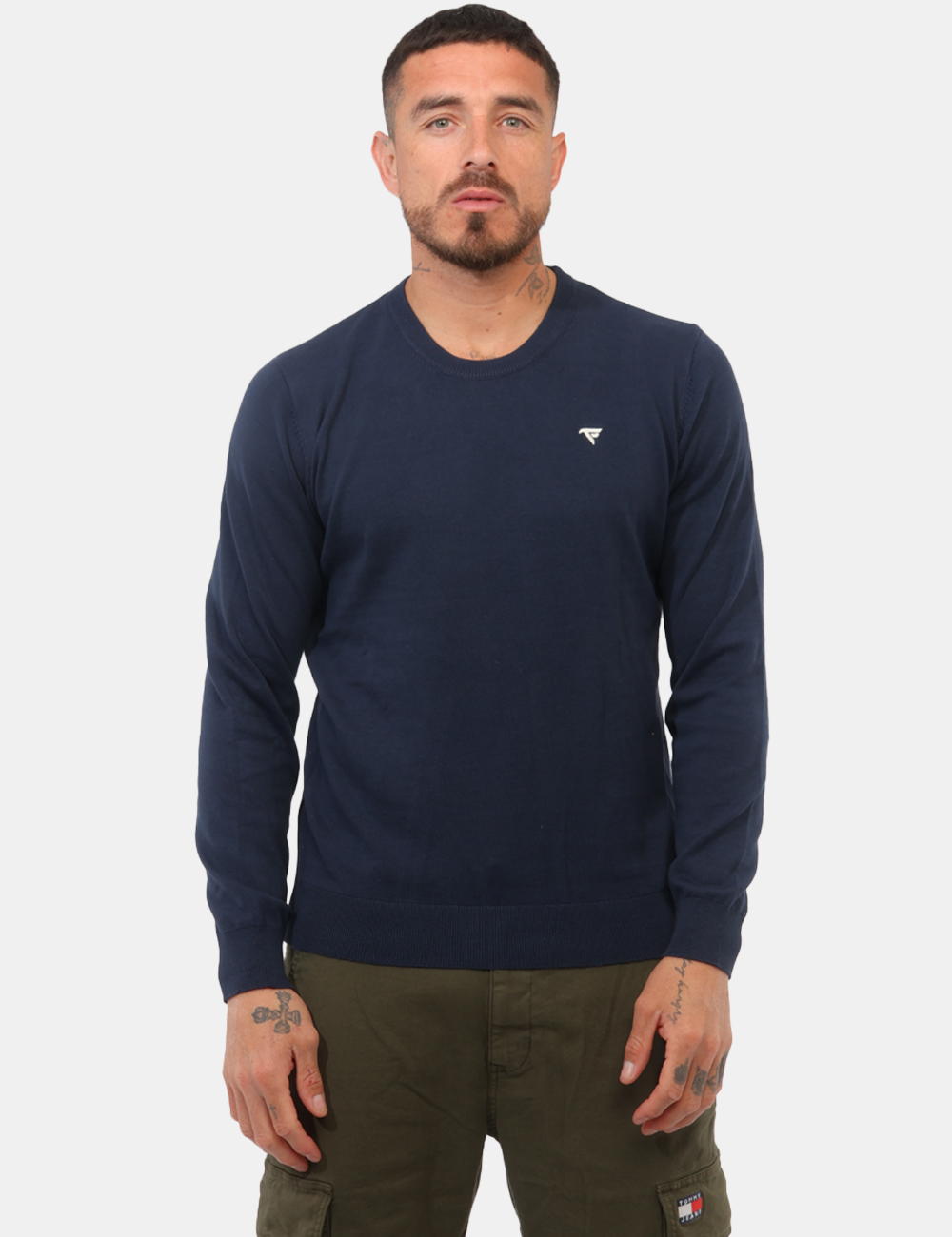 FM26S01MG-SB_BLUE_PE26_6 Maglia Fred Mello Blu - Maglia FRED MELLO Blu da uomo Essenziale, versatile e curata nei dettagli: la Maglia FRED MELLO Blu