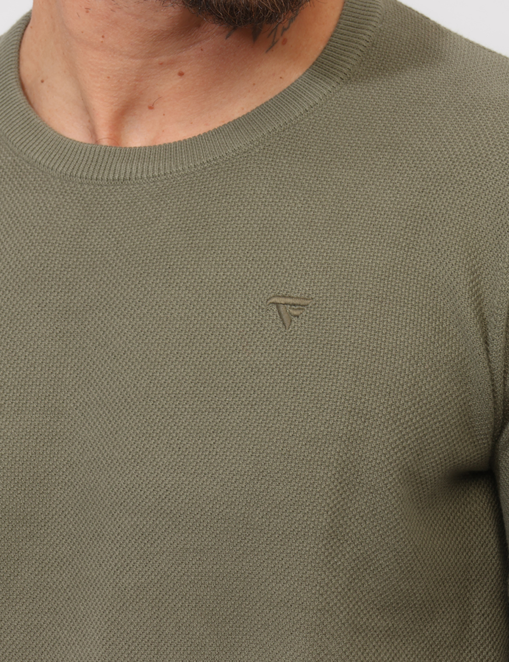 FM26S02MG-SB_ARMY_PE26_4 Maglia Fred Mello Verde - Maglia FRED MELLO Verde da uomo La Maglia FRED MELLO Verde è la scelta ideale per chi cerca uno st