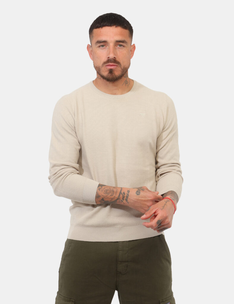 Maglia Fred Mello Beige - Maglia FRED MELLO Beige da uomo La Maglia FRED MELLO Beige è il capo ideale per chi desidera uno s