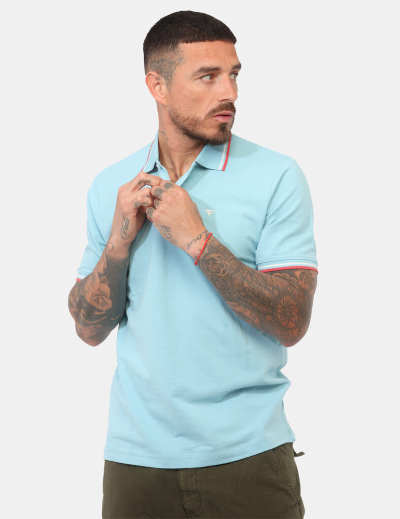 Polo Fred Mello Azzurra - Polo FRED MELLO Azzurra da uomo La Polo FRED MELLO Azzurra è il capo ideale per chi cerca uno stil