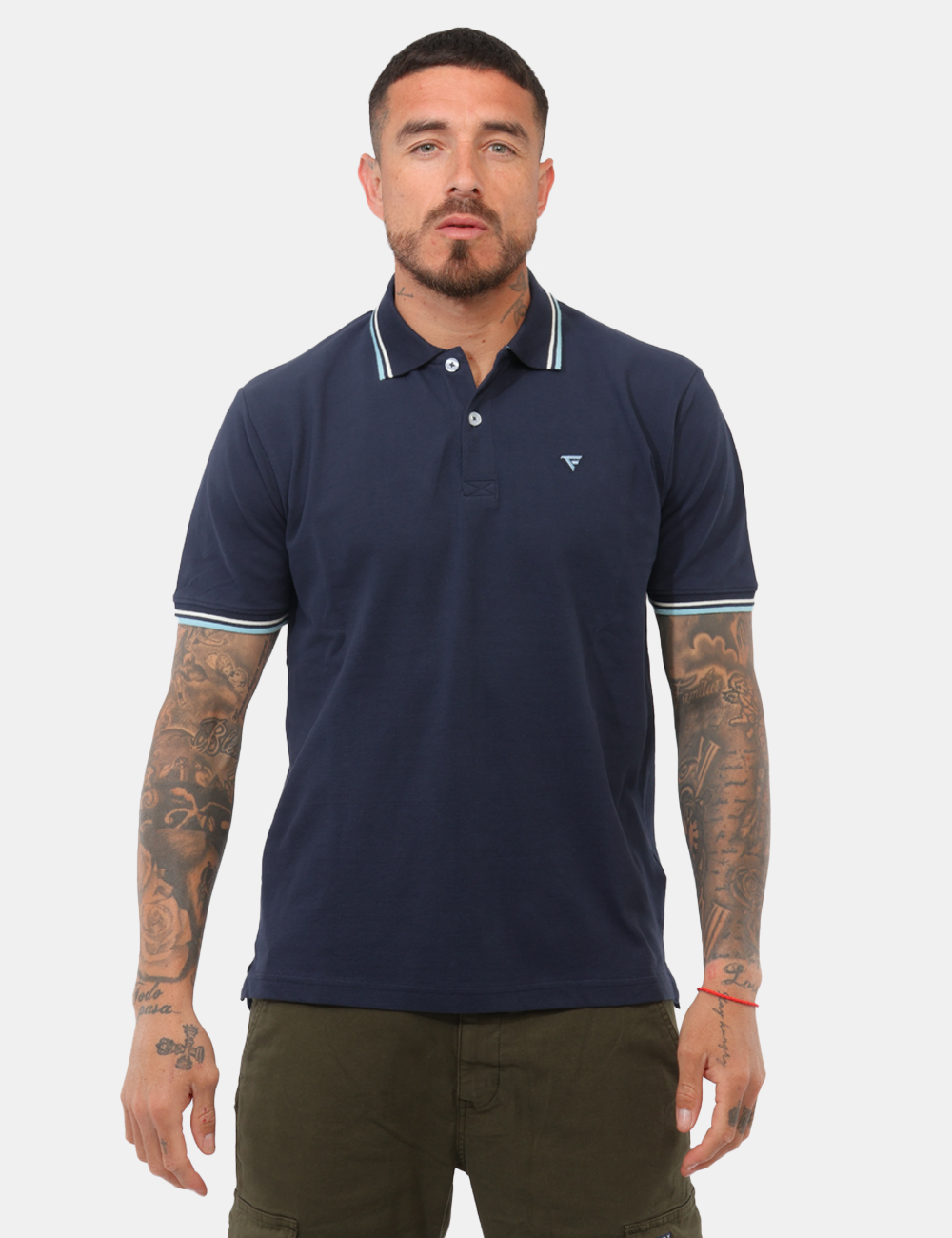 FM26S07QU-SB_BLUE_PE26_5 Polo Fred Mello Blu - Polo FRED MELLO Blu da uomo La Polo FRED MELLO Blu è il capo perfetto per chi desidera uno stile versa