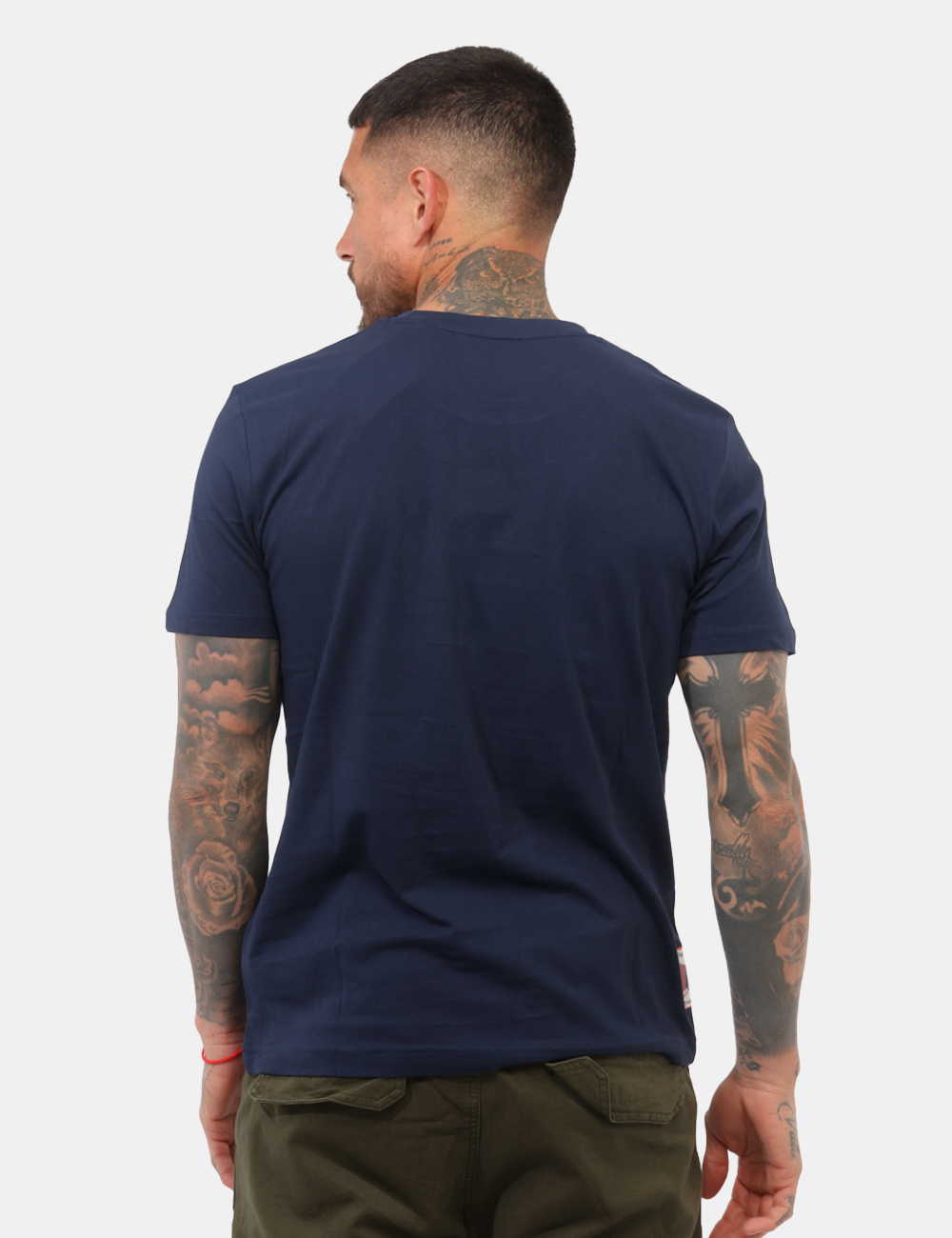 FM26S15TG-SB_BLUE_PE26_2 T-shirt Fred Mello Blu - T-shirt FRED MELLO Blu da uomo La T-shirt FRED MELLO Blu è il capo perfetto per chi cerca uno stile