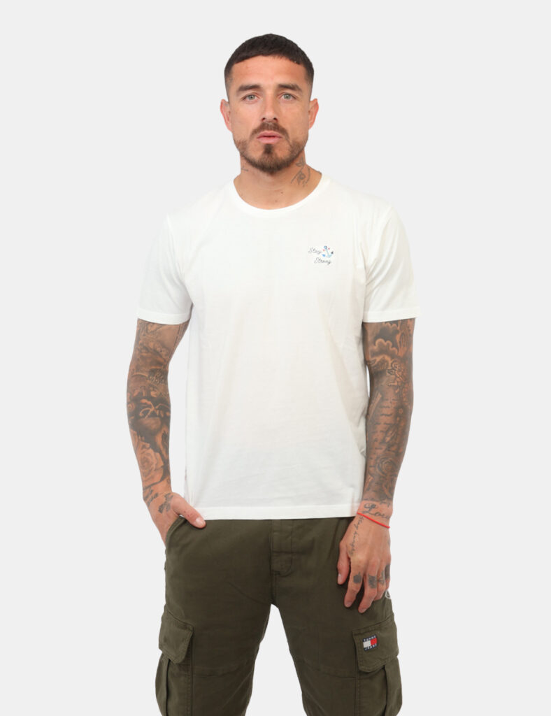 T-shirt uomo scontata - T-shirt Fred Mello Bianca