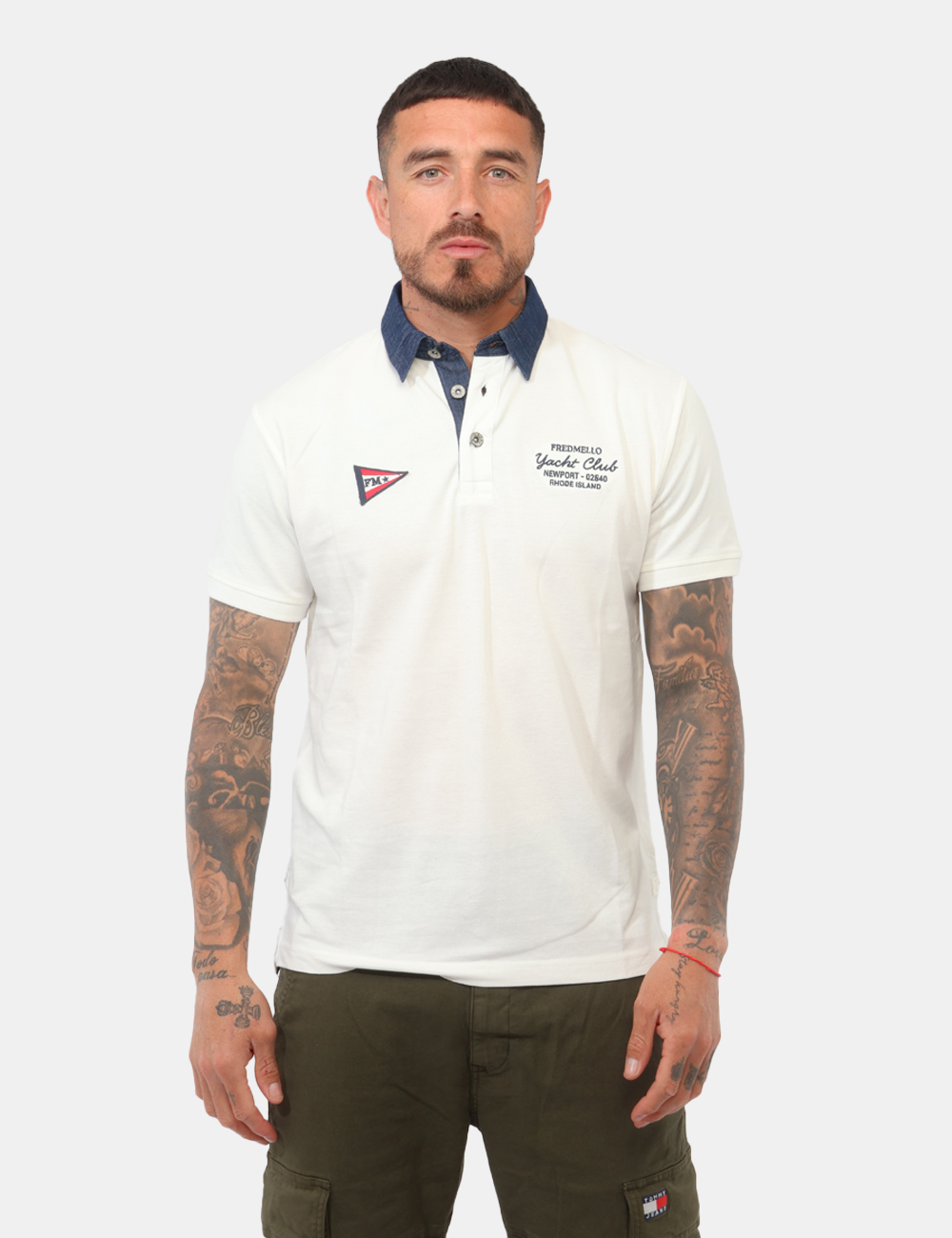 FM26S17QC-SB_OFF-WHITE_PE26_5 Polo Fred Mello Bianca - Polo FRED MELLO Bianca da uomo La Polo FRED MELLO Bianca è il capo perfetto per chi cerca uno stile