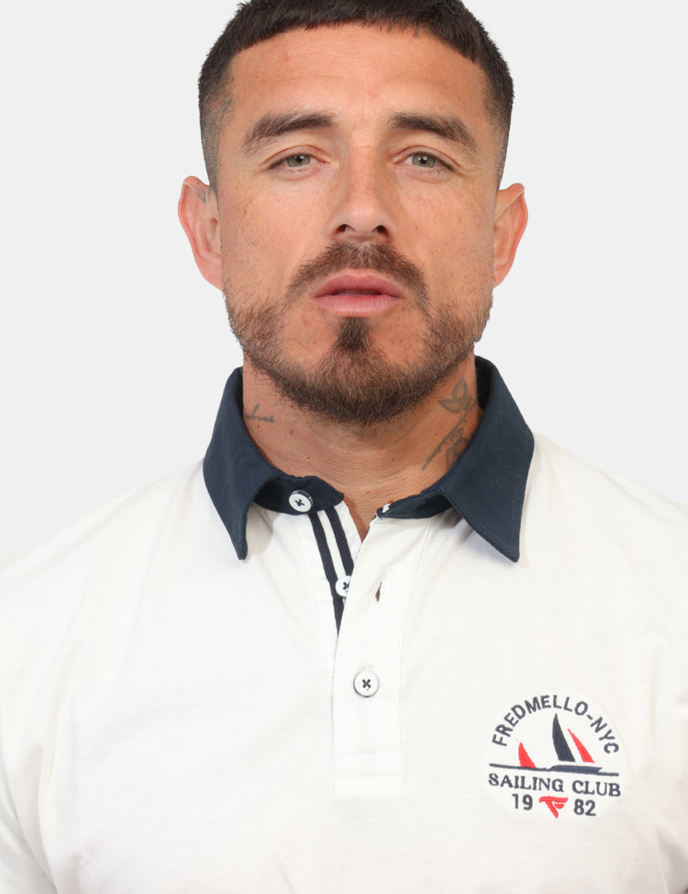 FM26S18QC-SB_OFF-WHITE_PE26_3 Polo Fred Mello Bianca - Polo FRED MELLO Bianca da uomo La Polo FRED MELLO Bianca è il capo perfetto per chi desidera uno st