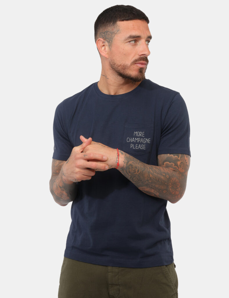 T-shirt uomo scontata - T-shirt Fred Mello Blu