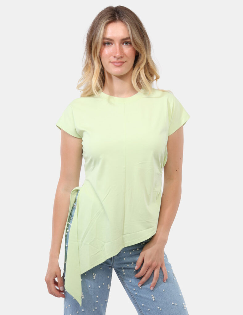 T-shirt Fracomina Verde - T-shirt FRACOMINA Verde da donna Essenziale ma con un twist contemporaneo, la T-shirt FRACOMINA Ve