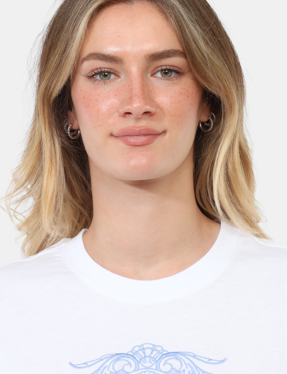 FR26ST3008J40001-OB_WHITE_PE26_3 T-shirt Fracomina Bianca - T-shirt FRACOMINA Bianca da donna Fresca, essenziale e sempre attuale, la T-shirt FRACOMINA Bianc