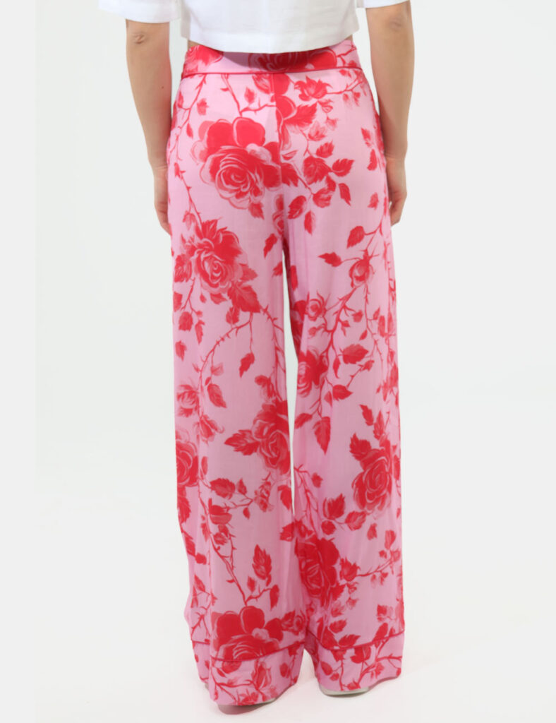 Pantaloni da donna larghi scontati - Pantalone Fracomina Rosa
