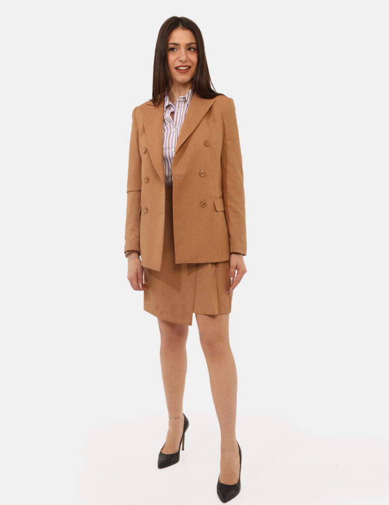 Gonna donna scontata - Gonna Materica Marrone