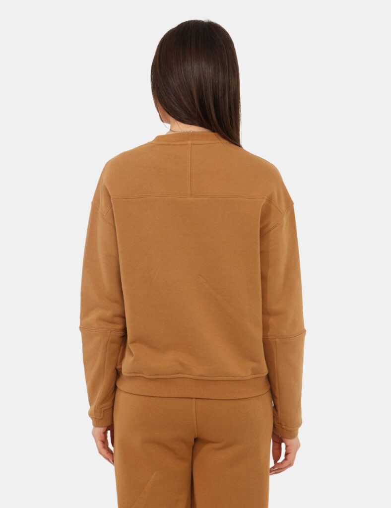 Abbigliamento donna scontato - Felpa K-Way Marrone tg. S