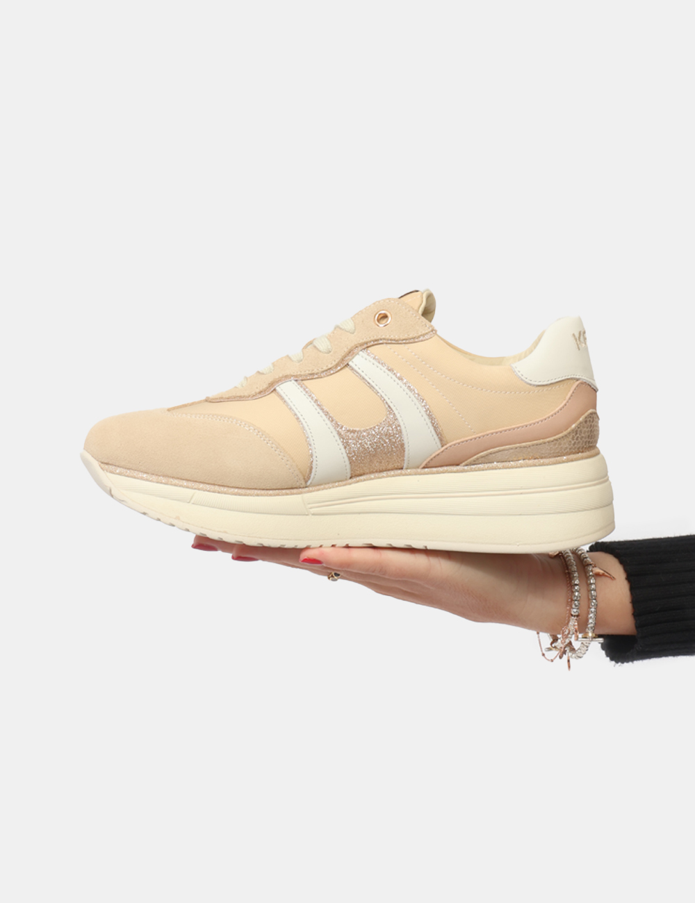 K11891-OB_BEIGE-CIPRIA_PE26_5 Sneakers Keys Beige - Sneakers KEYS Beige da donna Le Sneakers KEYS Beige rappresentano l’equilibrio perfetto tra stile esse