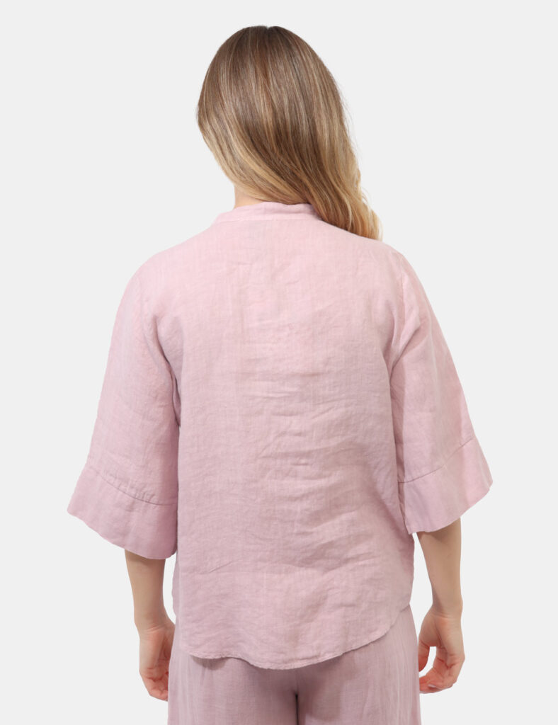 Camicia bluse elegante da donna scontata - Blusa Rue De Clerie Rosa