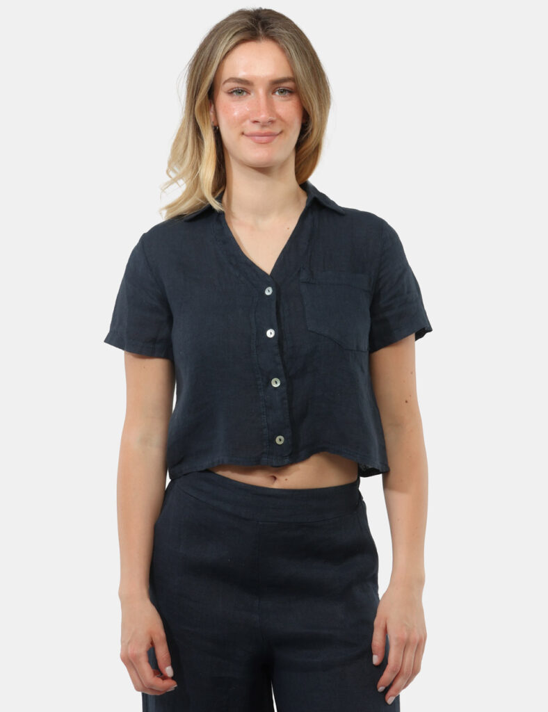 Camicia Rue De Clerie Blu - Camicia RUE DE CLERIE Blu da donna Fresca e versatile, la Camicia RUE DE CLERIE Blu è il capo id